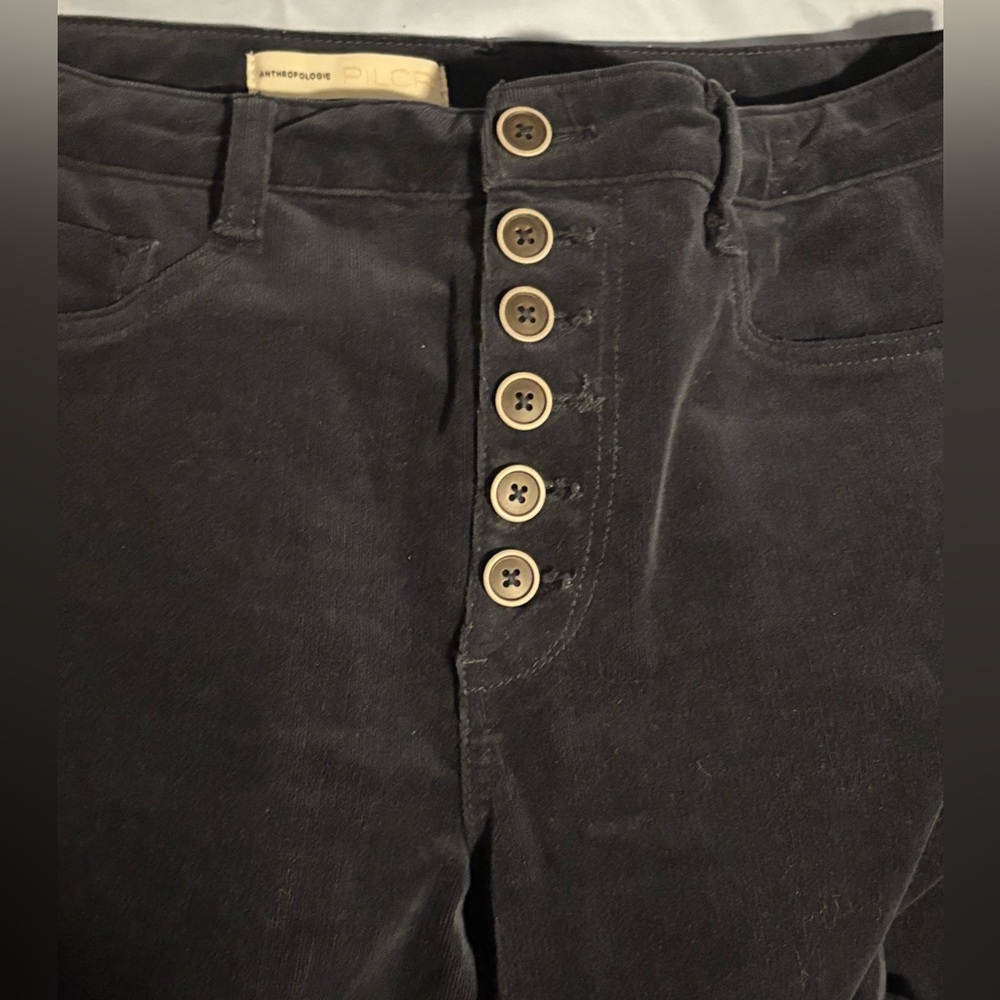 Anthropologie Pilcro Velvet Corduroy Button Fly Jeans 31